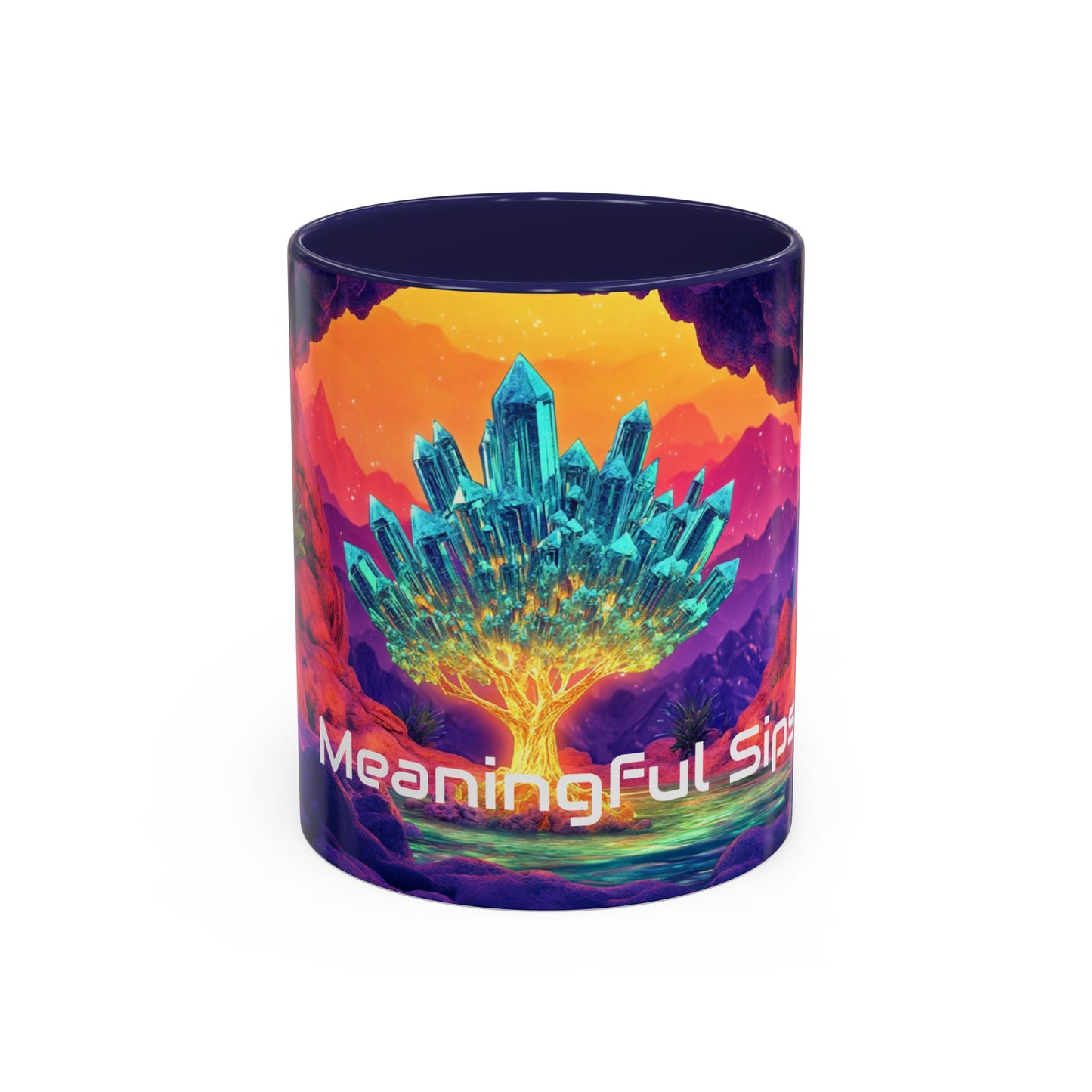 Vibrant Accent Coffee Mug with Inspirational Design, Ideal for Gift Giving, Home Decor, Office Drinkware, Art Lovers, Meaningful Sips
