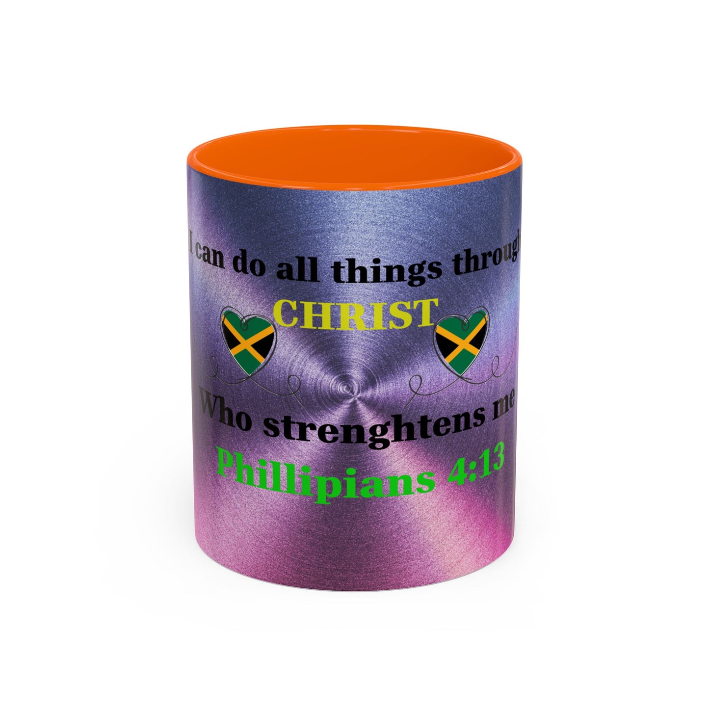 Faith-Based Coffee Cup, Inspirational Accent Coffee Mug, Christian Gift.