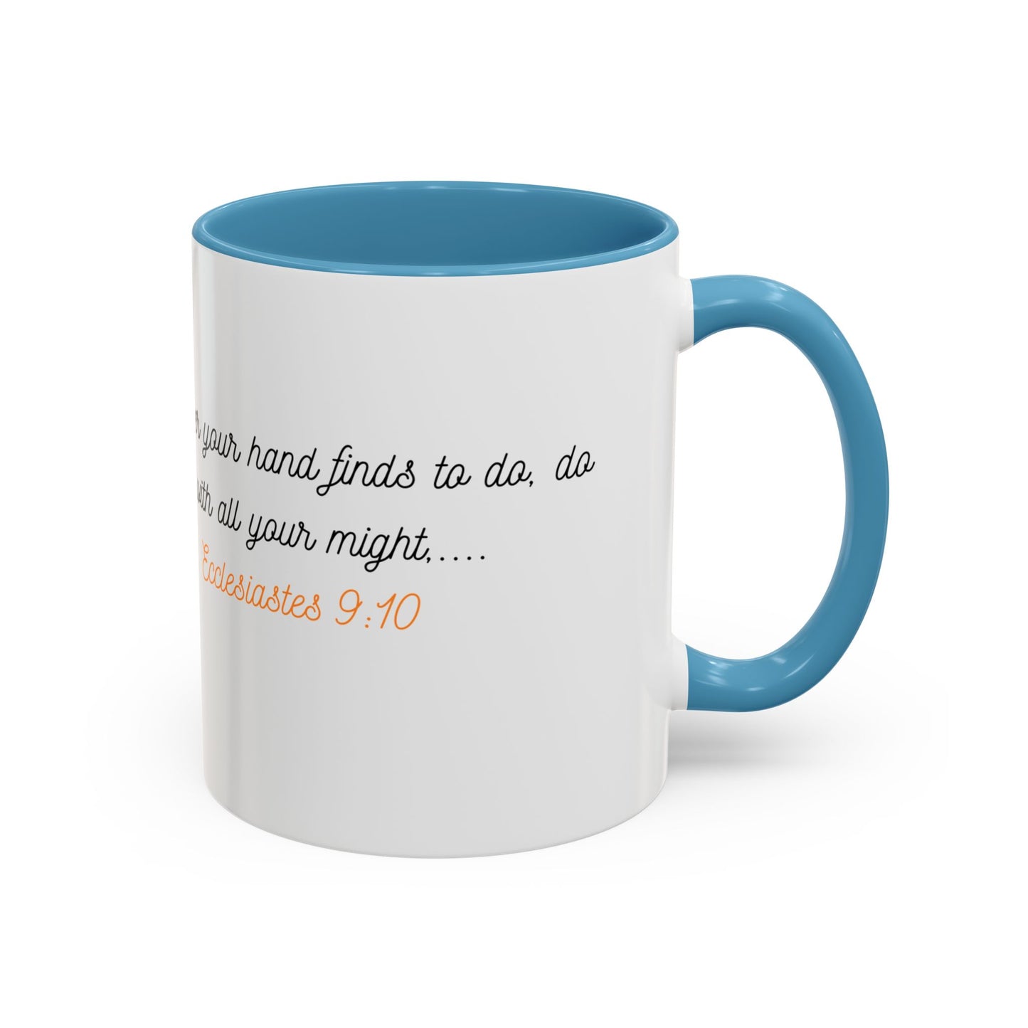 Inspirational Accent Mug - Butterfly Design, with Motivational words.
