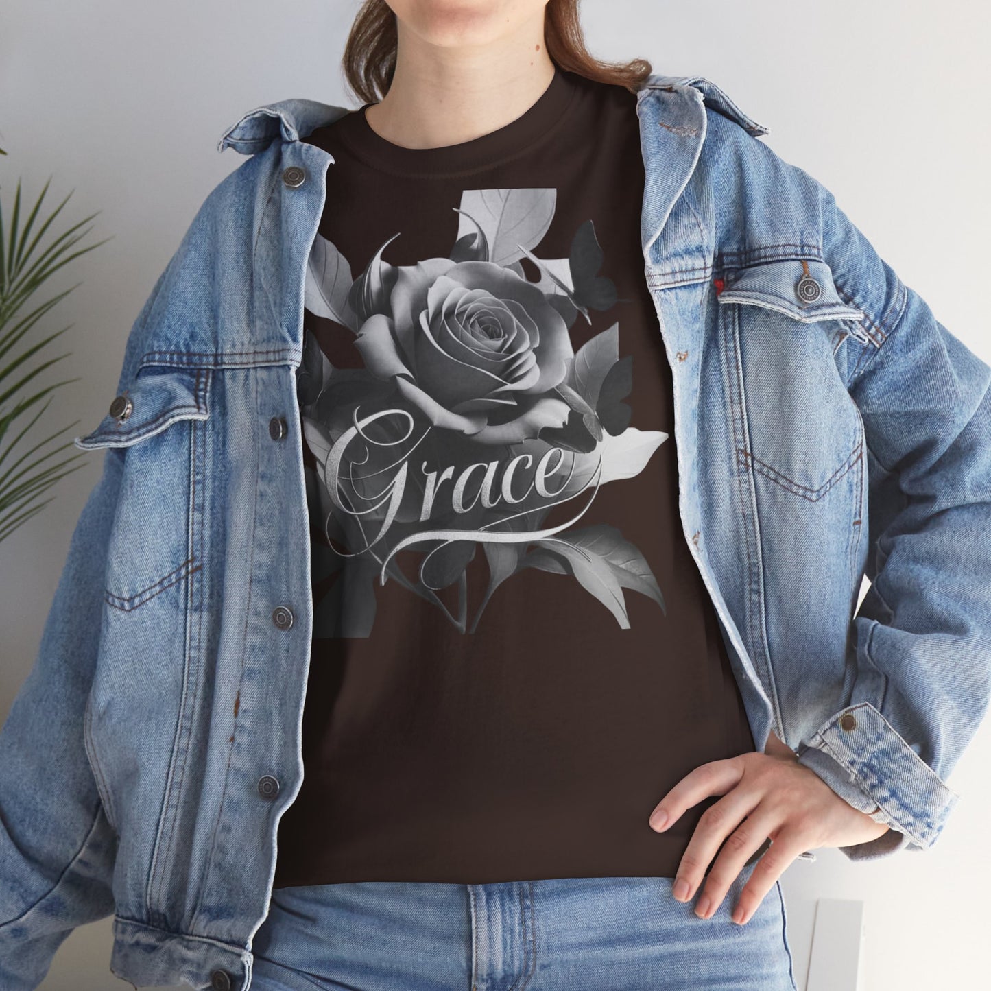 Graced by Roses Unisex Heavy Cotton Tee.