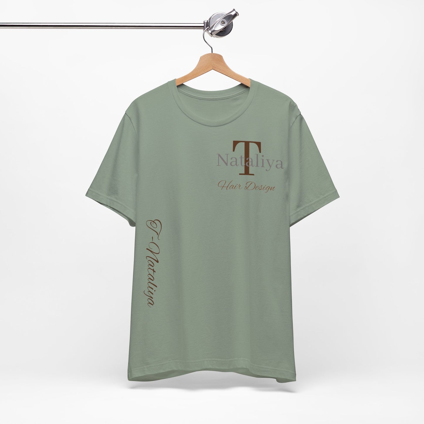 Nataliya Hair Design T-Shirt — Elegant Salon Logo Tee