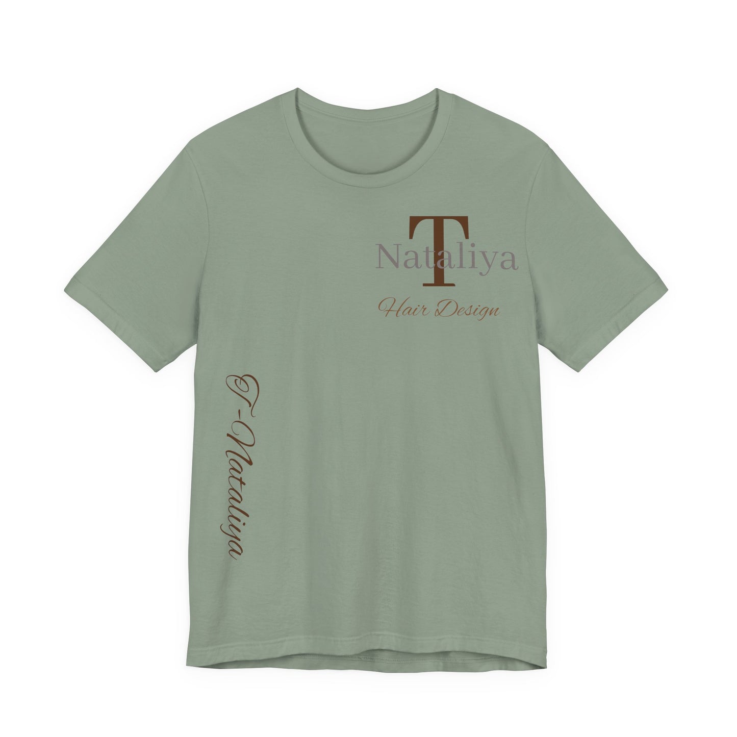 Nataliya Hair Design T-Shirt — Elegant Salon Logo Tee