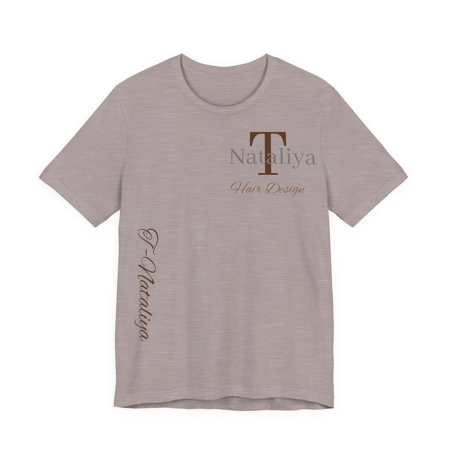 Nataliya Hair Design T-Shirt — Elegant Salon Logo Tee