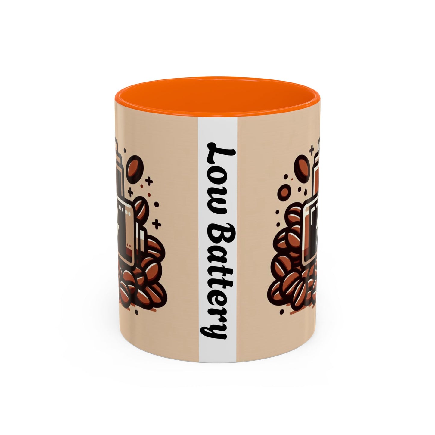 Low Battery Coffee Mug, Funny Coffee Cup, Gift for Caffeine Lovers, Unique Office Mug, Java Enthusiast Cup