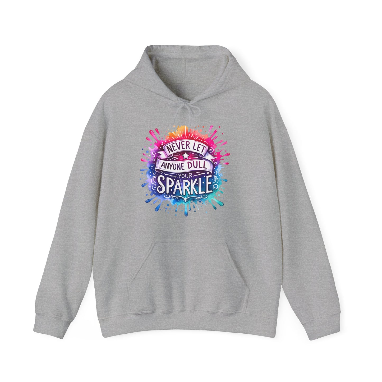 Positive Vibes Colorful Inspirational Hoodie.