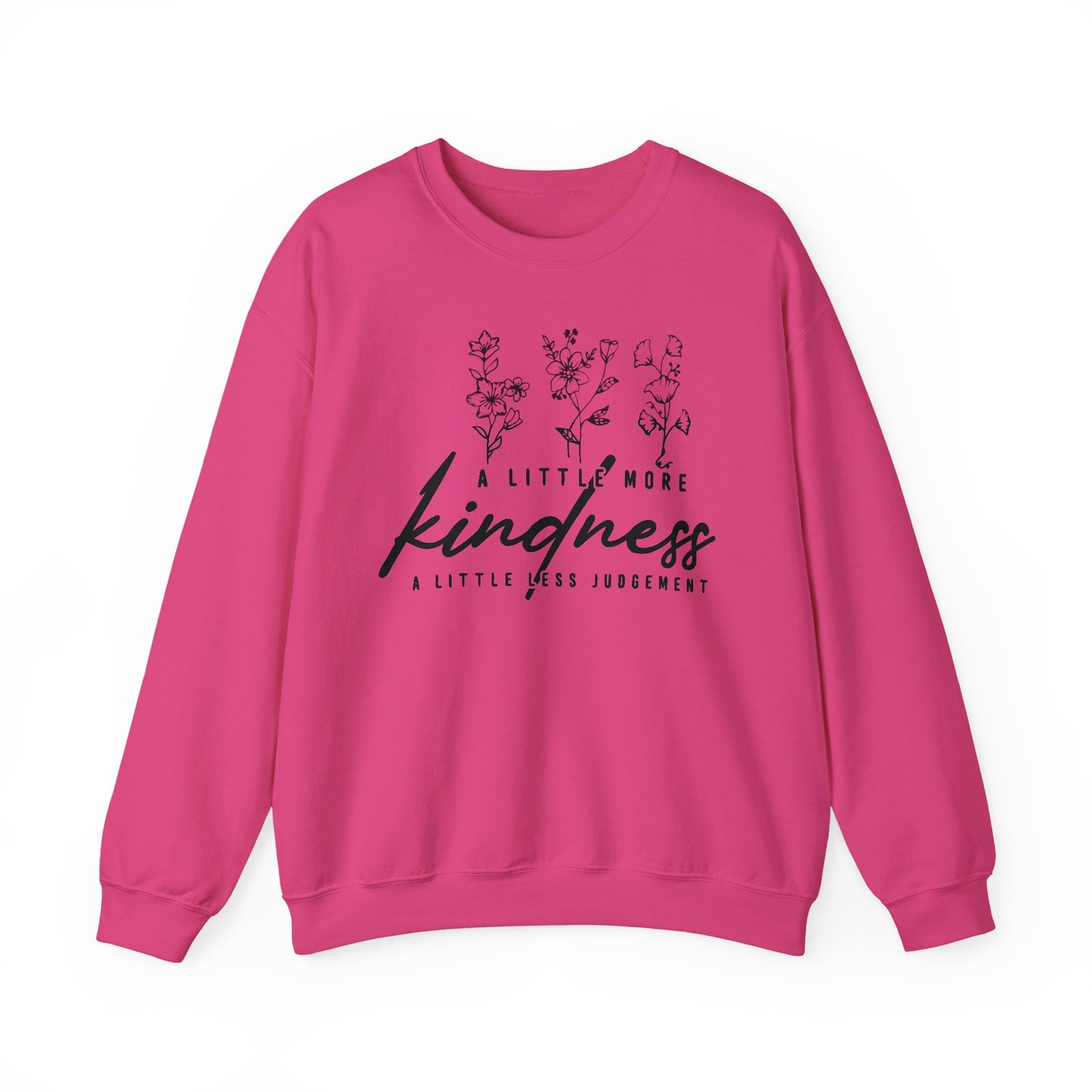 Unisex Heavy Blend Crewneck Sweatshirt - Kindness Design, Cozy Gift, Positive Vibes, Everyday Comfort, Compassionate Fashion