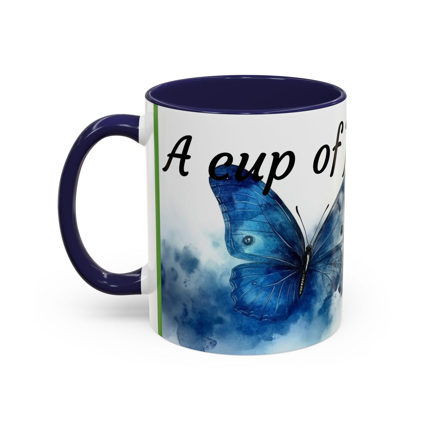 Accent Coffee Mug - Butterfly Design, Cup of Joyful Sips, Gift for Nature Lovers, Coffee Lover's Mug, Unique Home Decor, Inspirational [...]