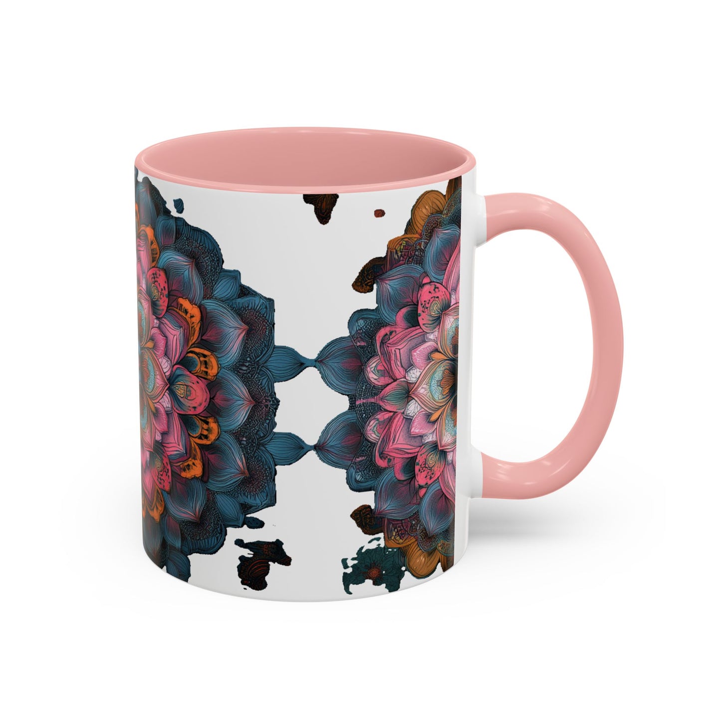 Colorful Mandala Accent Coffee Mug.