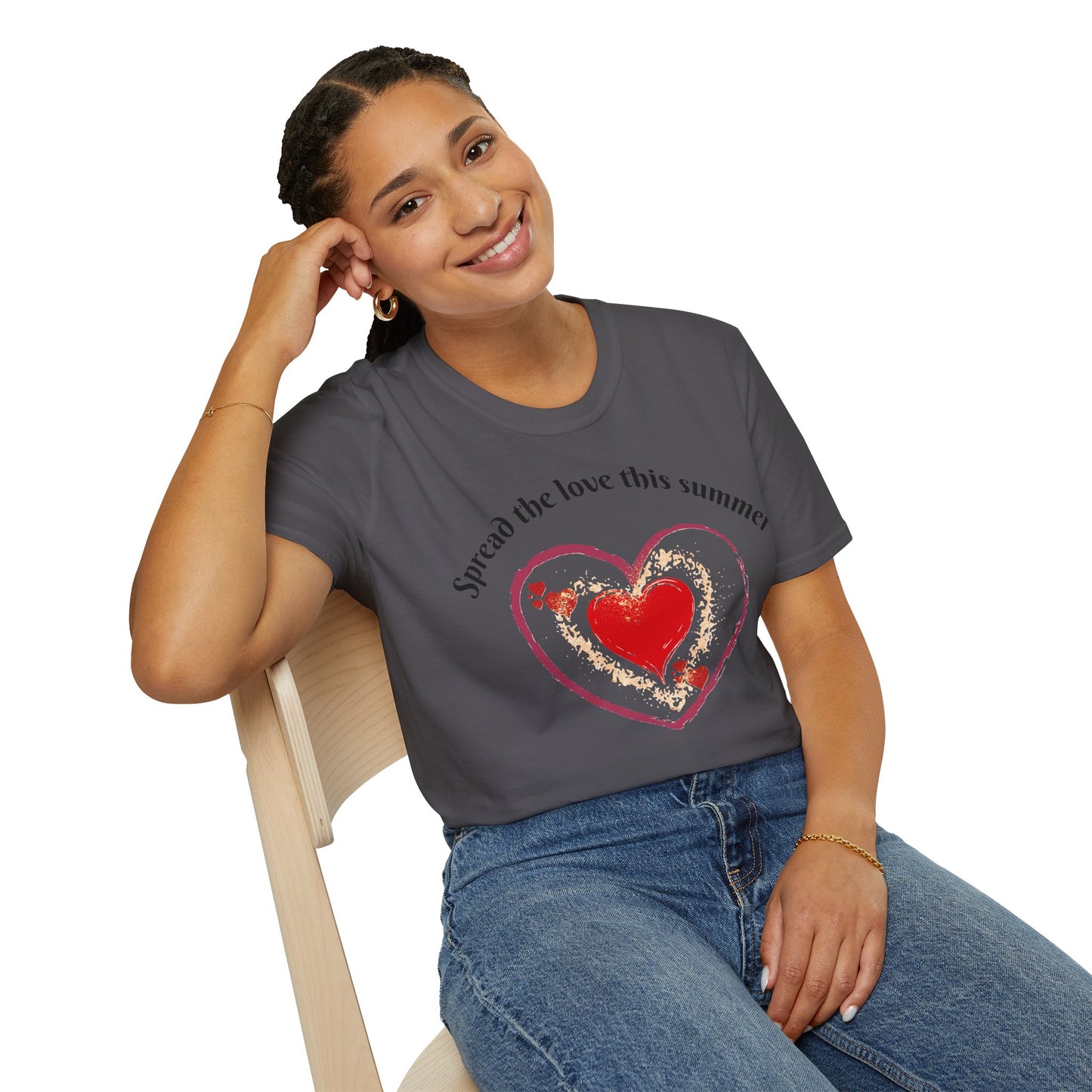 Heartfelt Love T-Shirt, Romantic Apparel, Softstyle Top