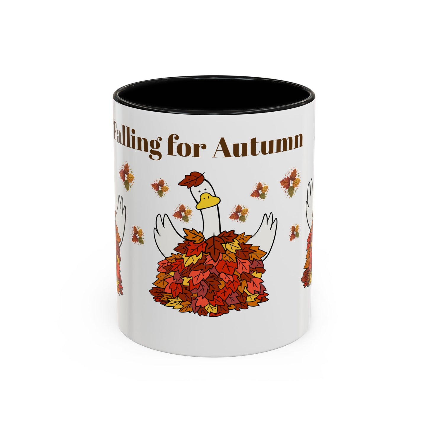 Autumn-Themed Accent Coffee Mug.