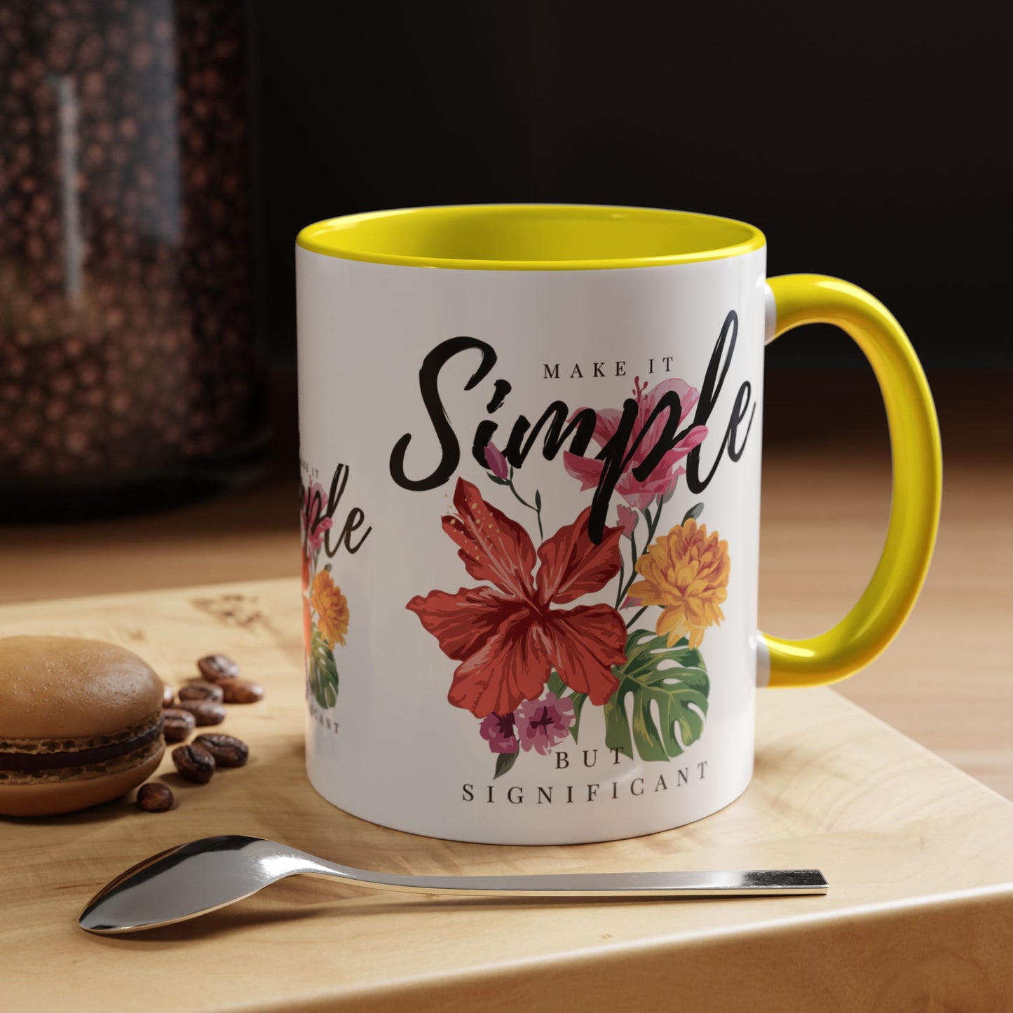Floral Inspirational Coffee Mug.