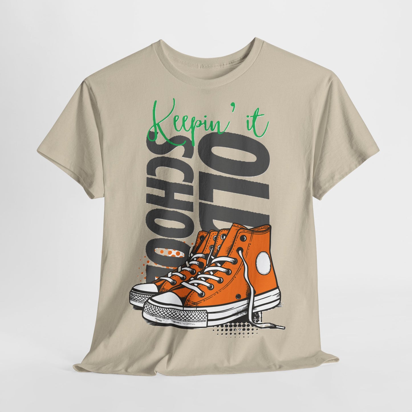 Unisex Cotton Tee - Keepin' it Old School, Vintage Graphic T-Shirt, Retro Style.