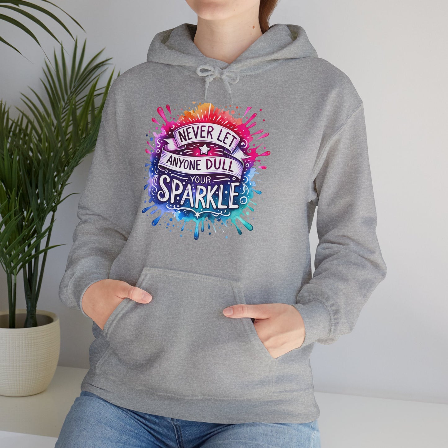 Positive Vibes Colorful Inspirational Hoodie.
