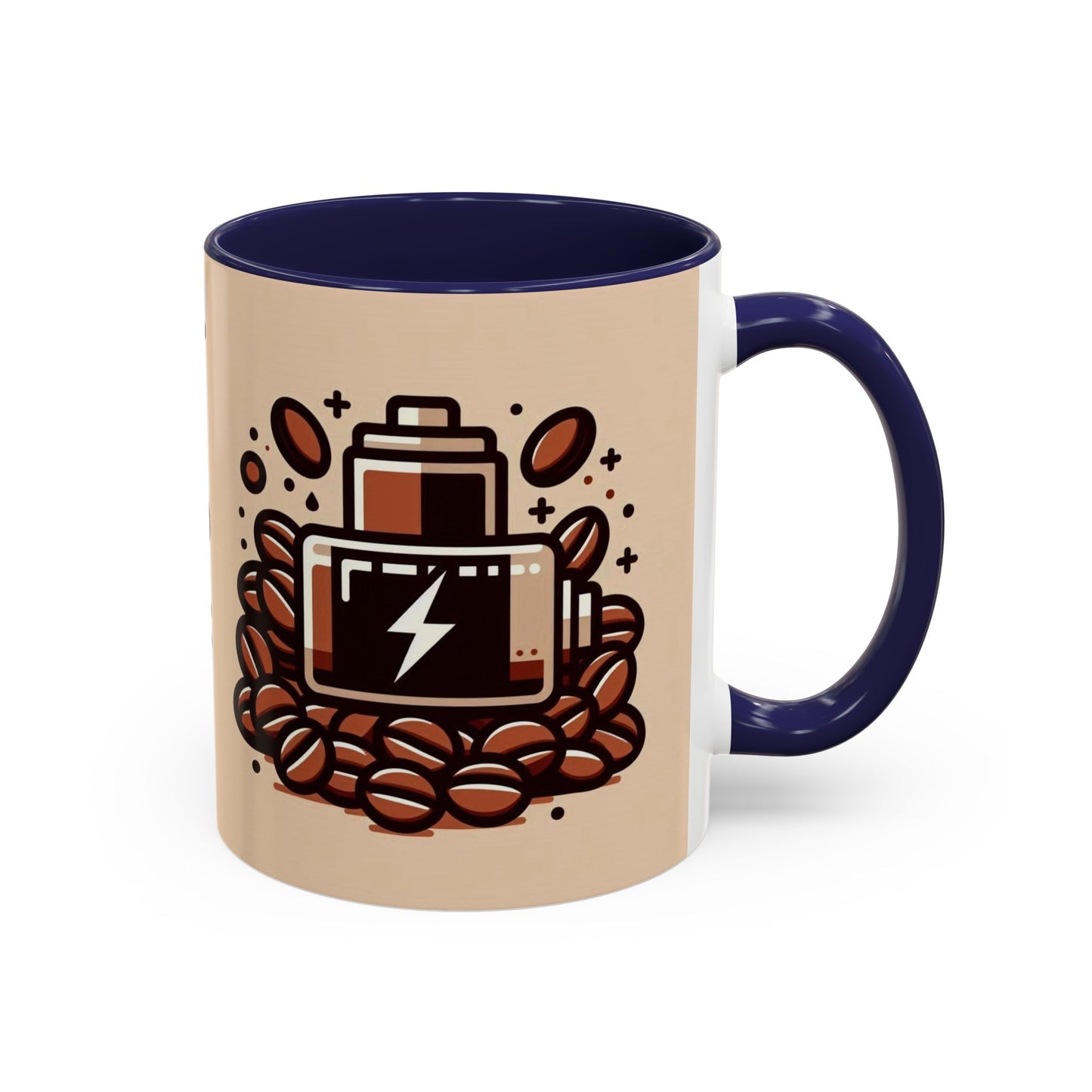 Low Battery Coffee Mug, Funny Coffee Cup, Gift for Caffeine Lovers, Unique Office Mug, Java Enthusiast Cup