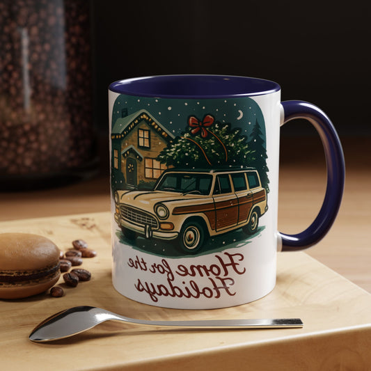 Charming Vintage Holiday Coffee Mug,