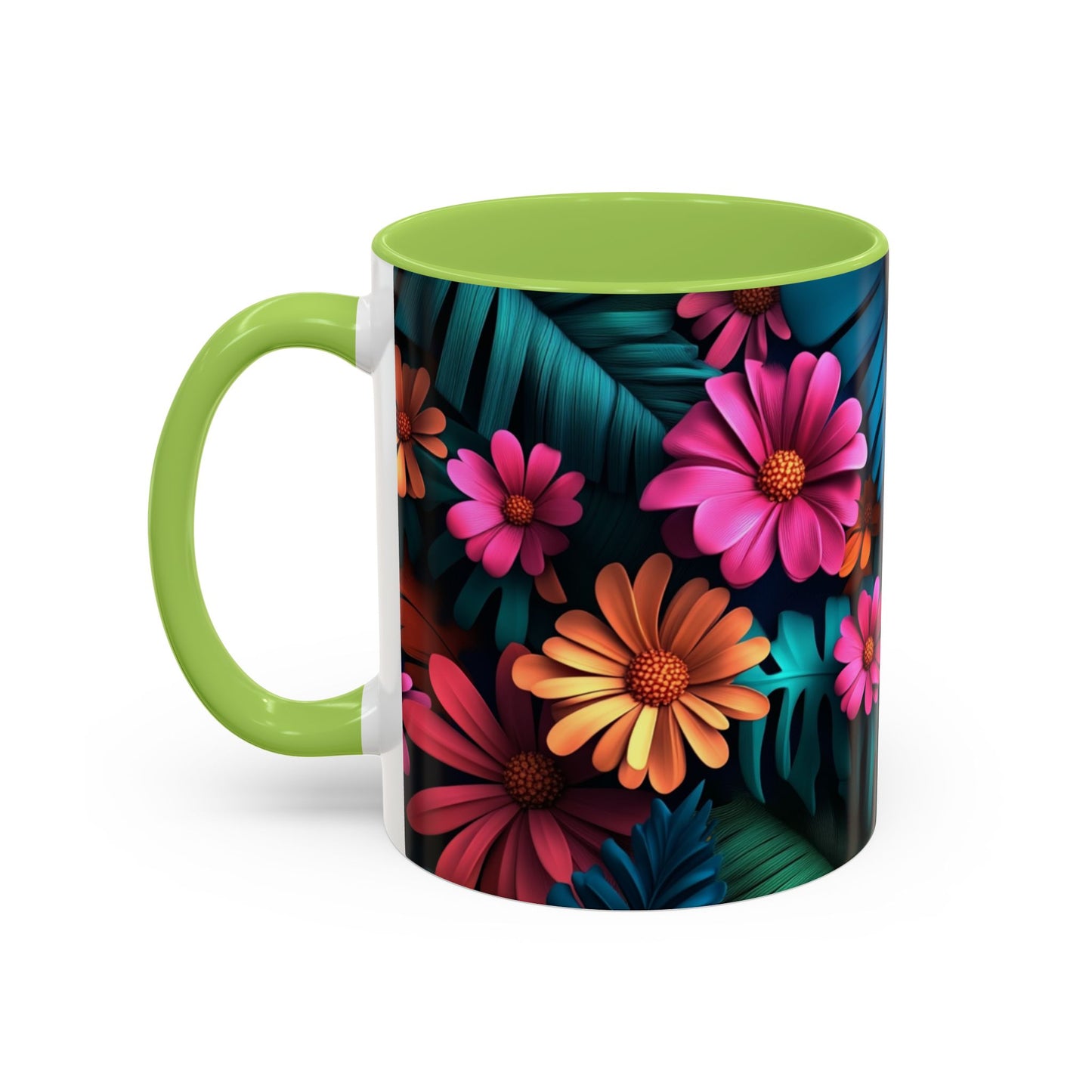 Vibrant Floral Coffee Mug