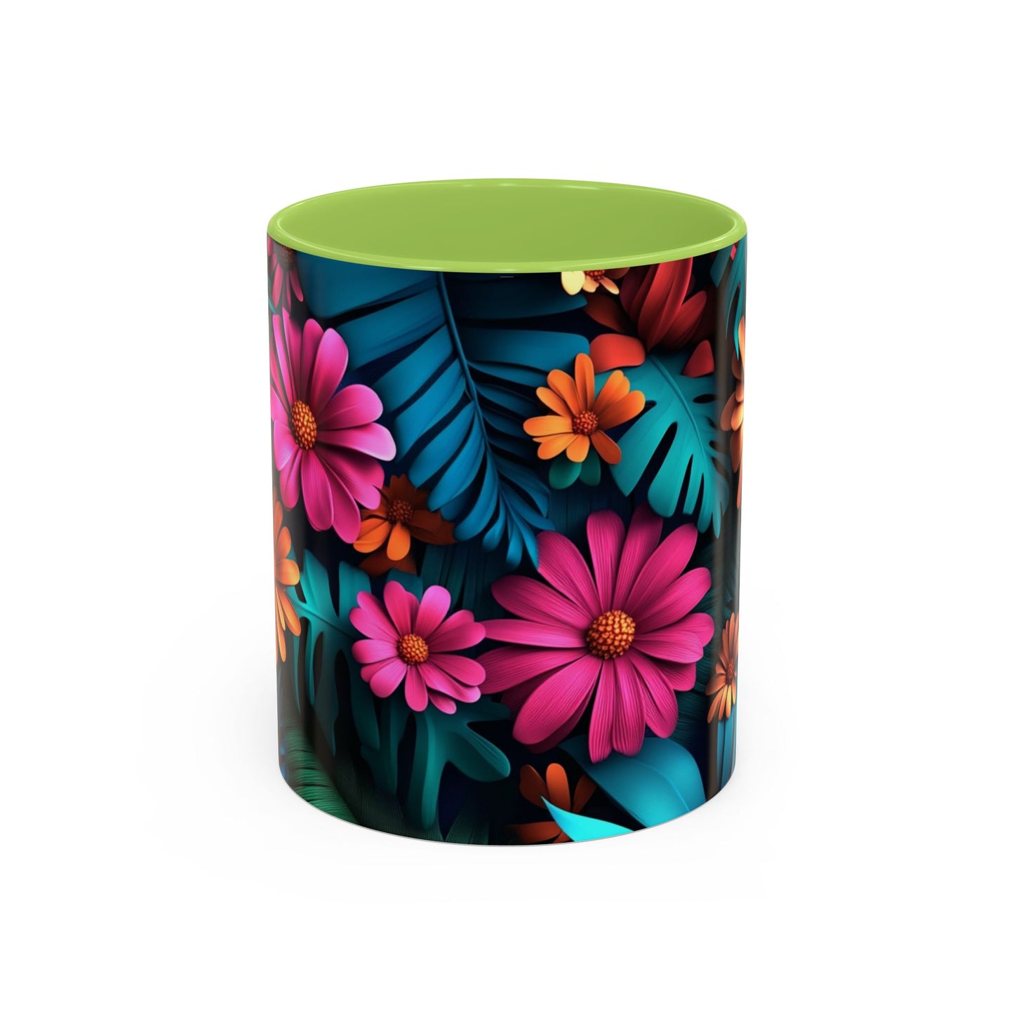 Vibrant Floral Coffee Mug