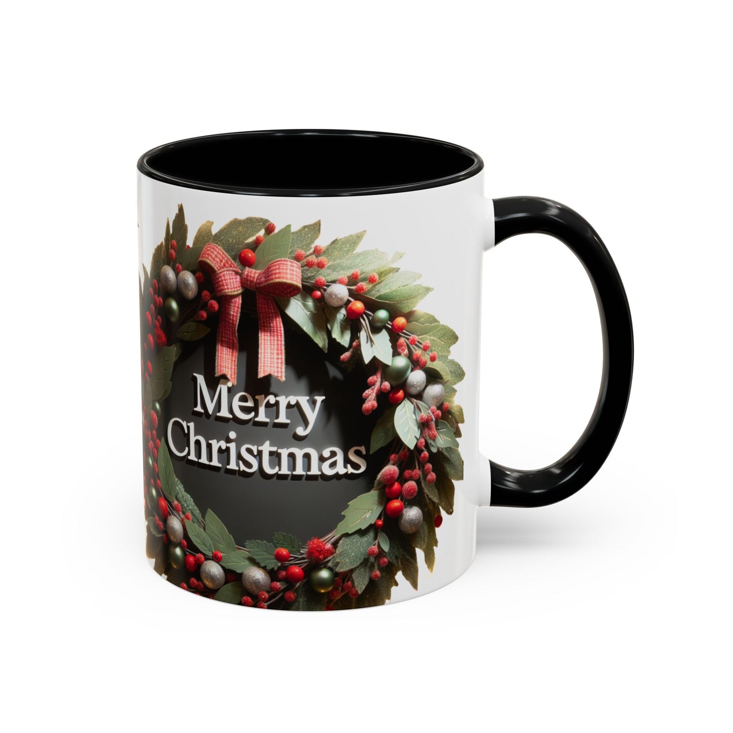 Festive Merry Christmas Mug, Holiday Coffee Cup.