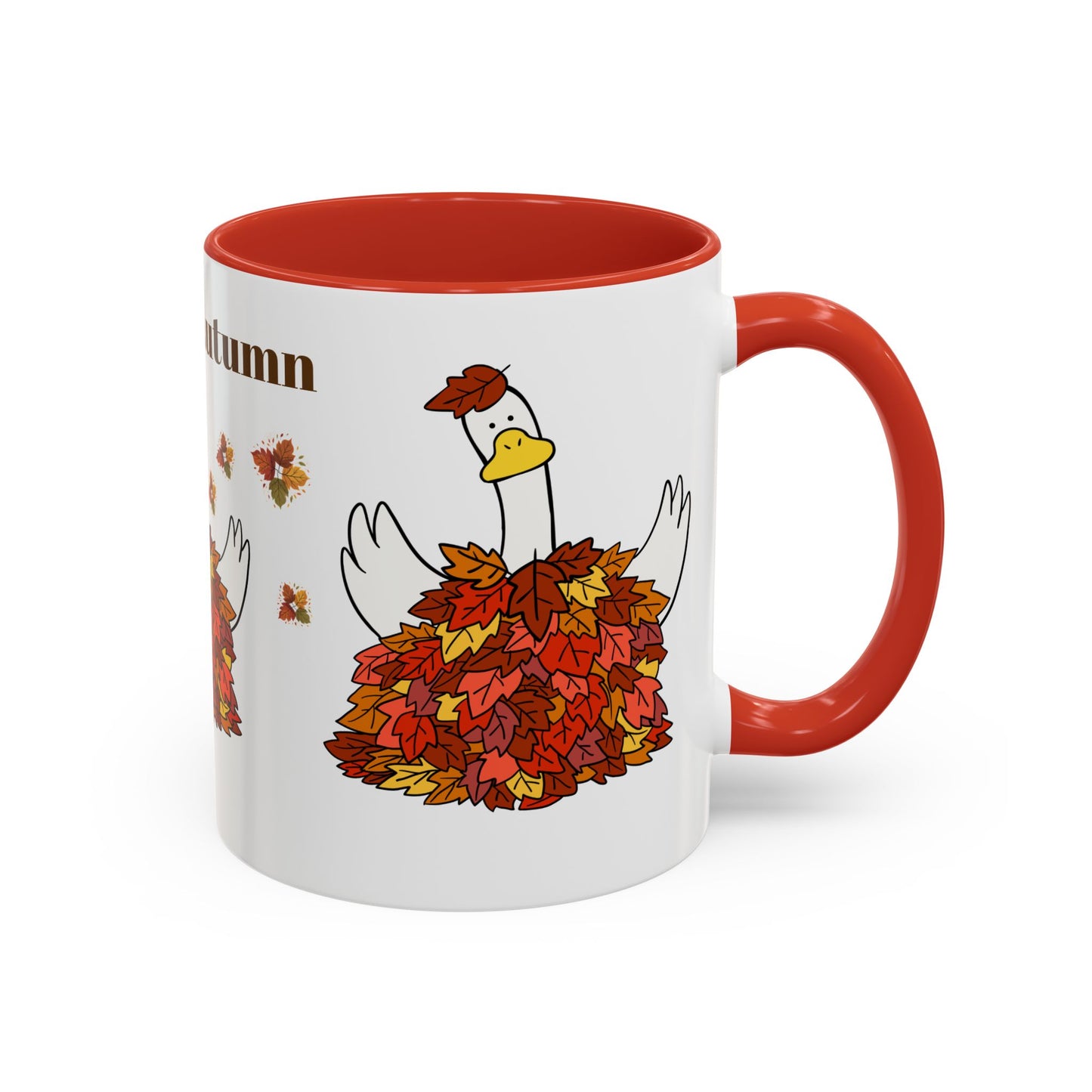 Autumn-Themed Accent Coffee Mug.