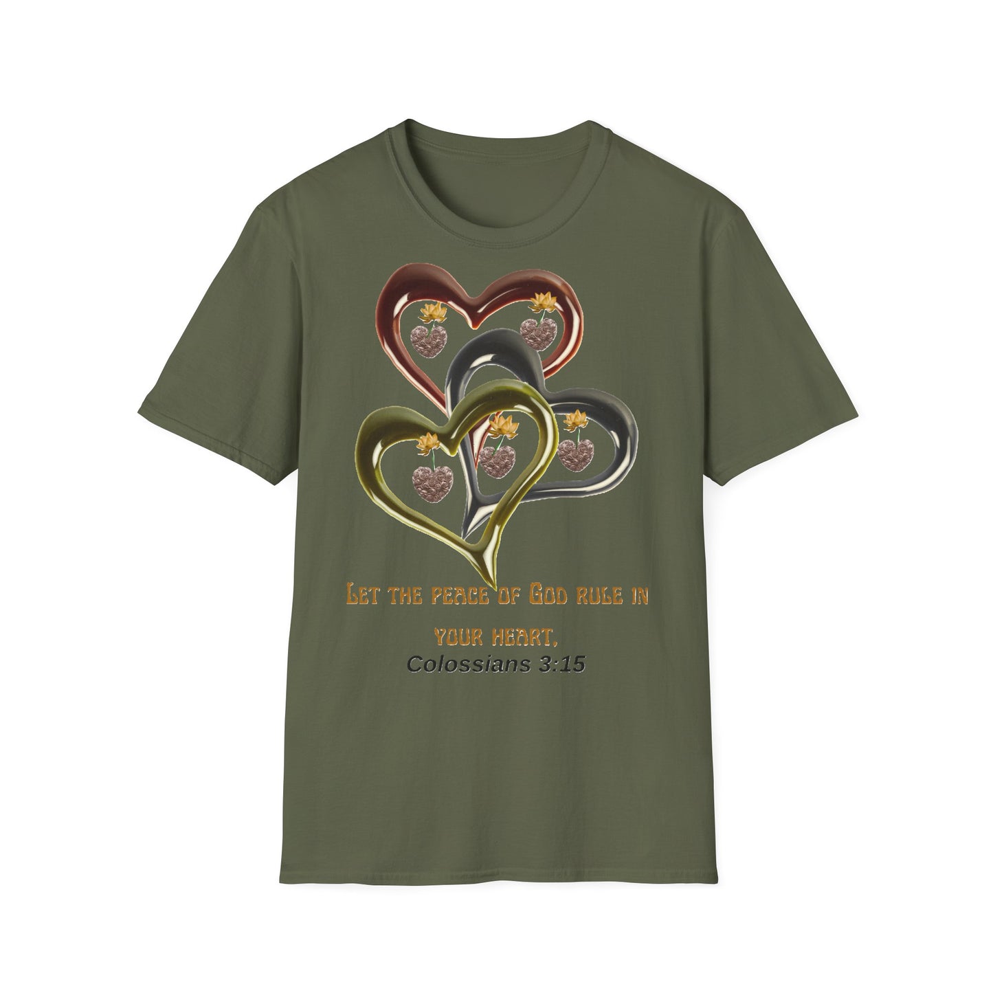 Inspirational Heart T-Shirt, Faith Shirt, Christian Apparel.