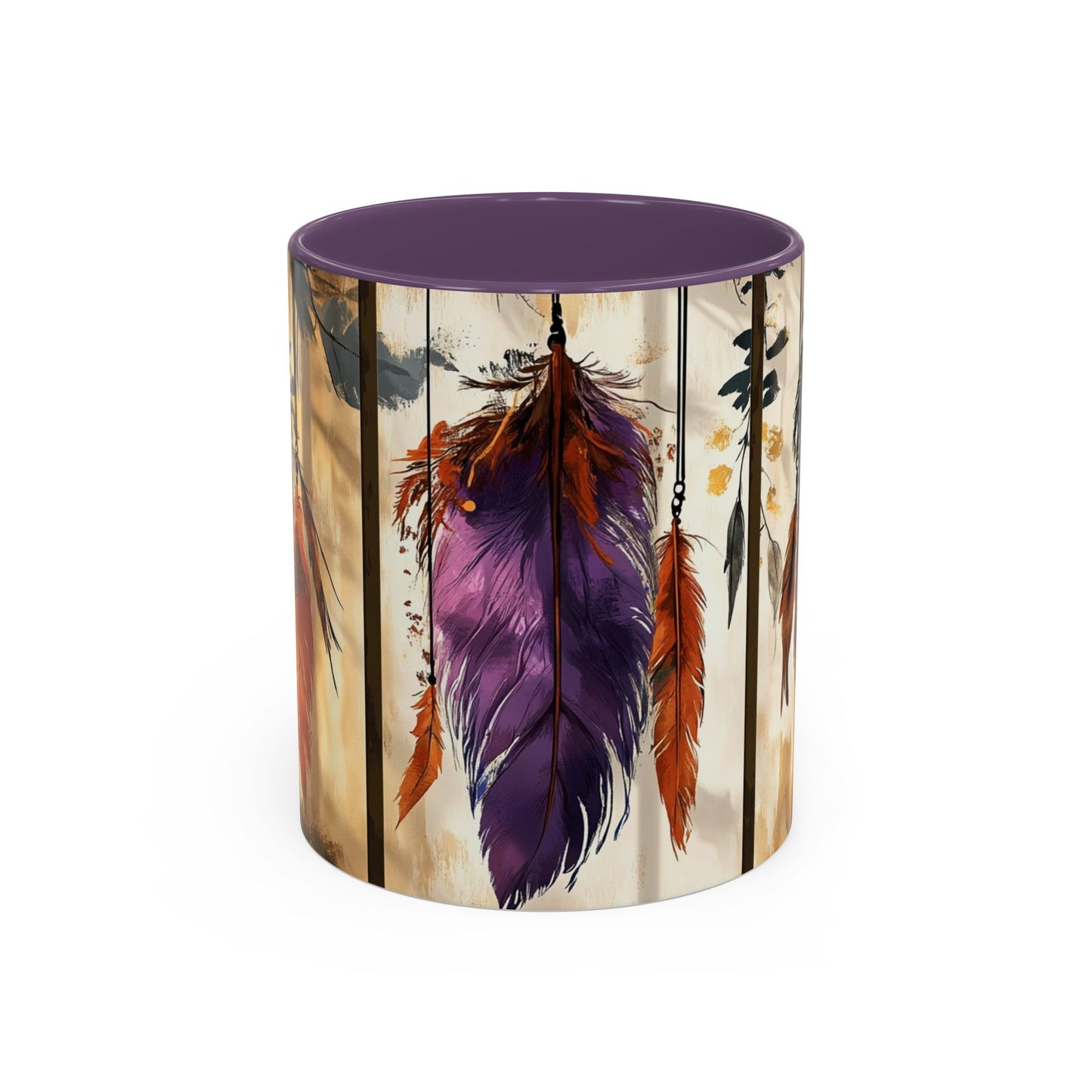 Bohemian Feather Coffee Mug,