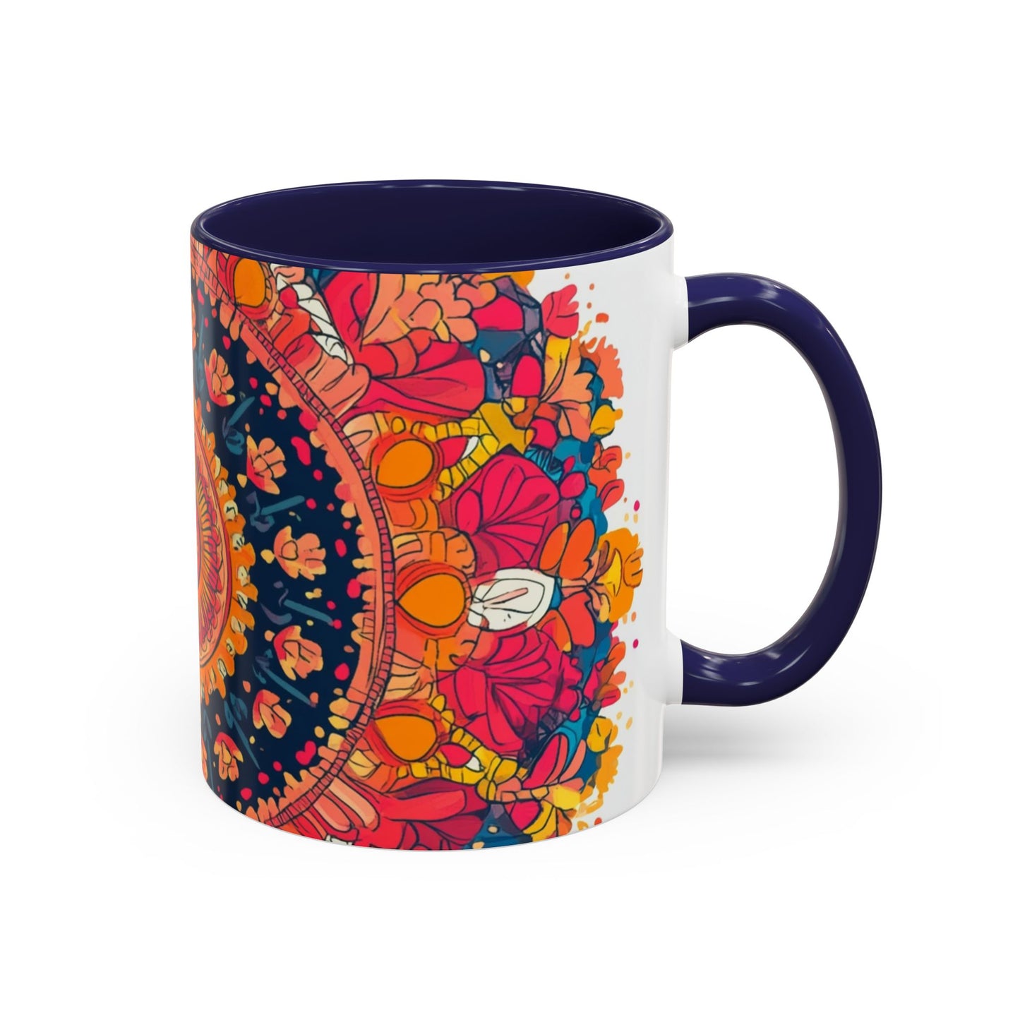 Vibrant Colorful Mandala Coffee Mug