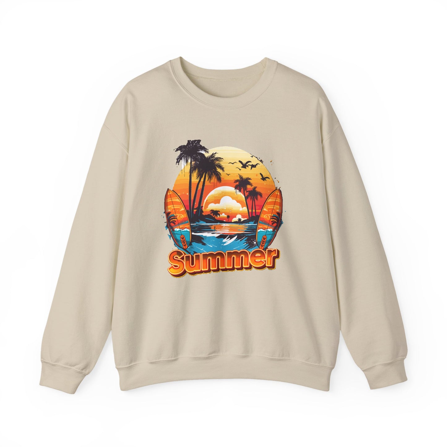Summer Vibes Crewneck Sweatshirt, Unisex Summer Sweatshirt.