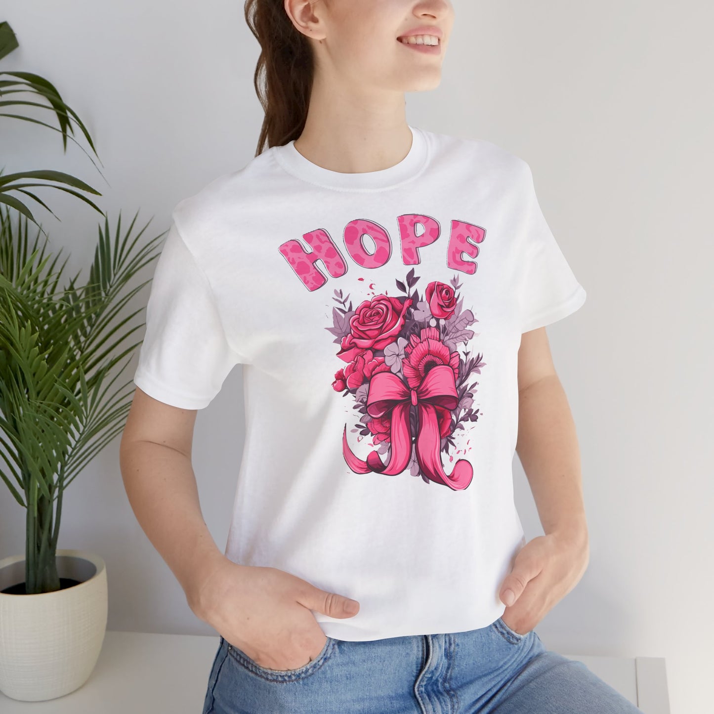 Hope Floral Design Unisex Tee, Positive Vibes Shirt.