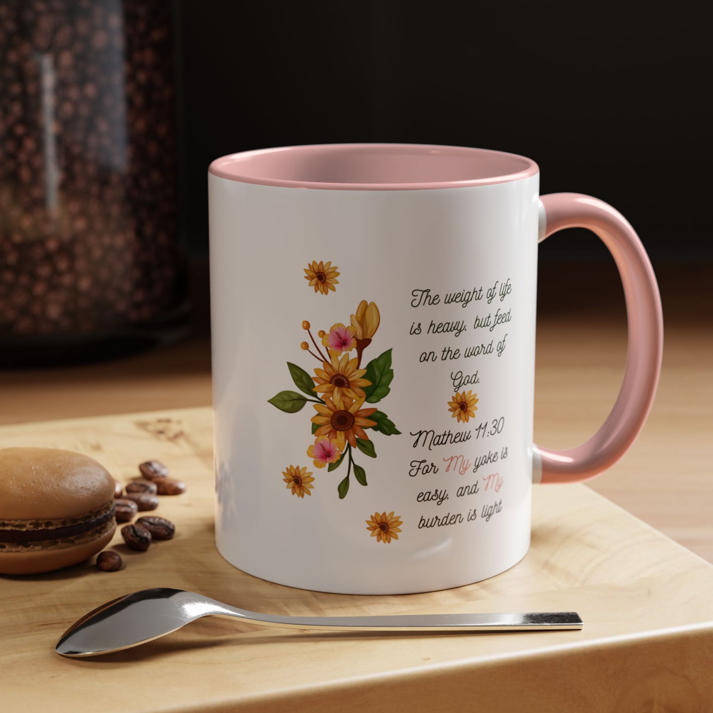 Floral Inspirational Coffee Mug.