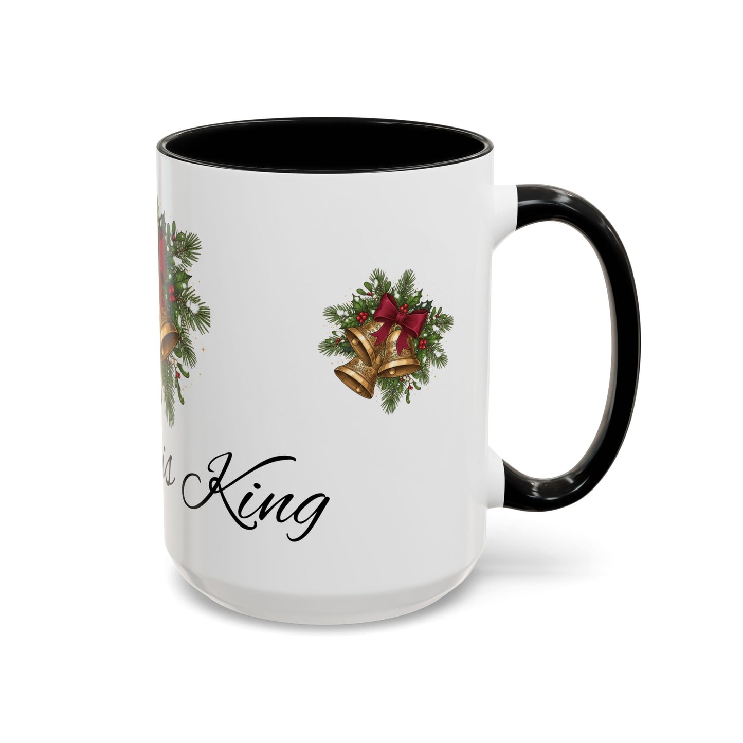 Christmas Bells 'Christ is King' Accent Coffee Mug