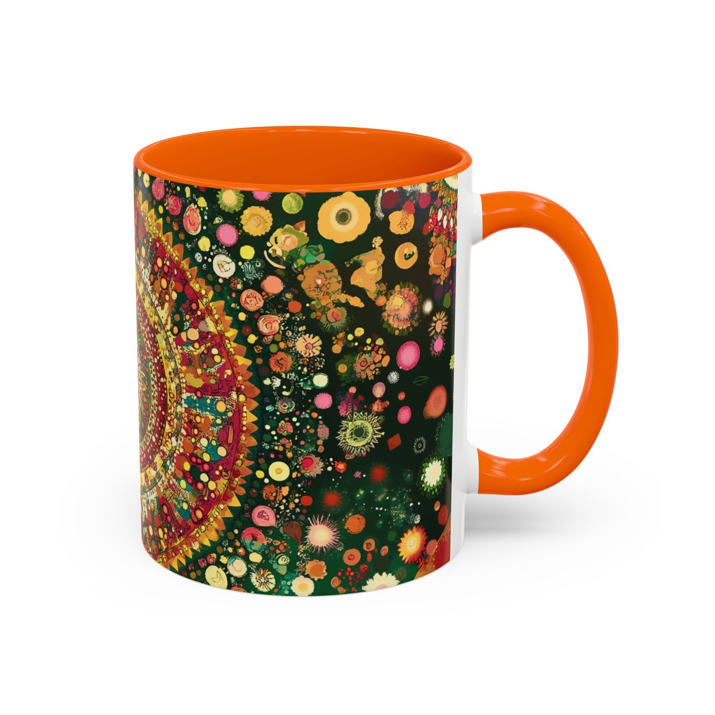 Vibrant Mandala Accent Coffee Mug