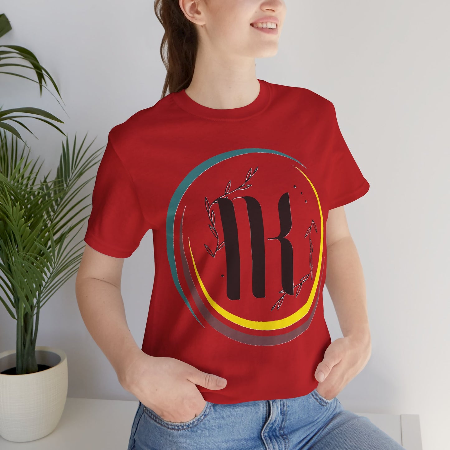 Chic Unisex Jersey Tee with Minimalist Design, Casual Summer Shirt, Gift for Nature Lovers, Everyday Wear, Stylish Graphic T-Shirt