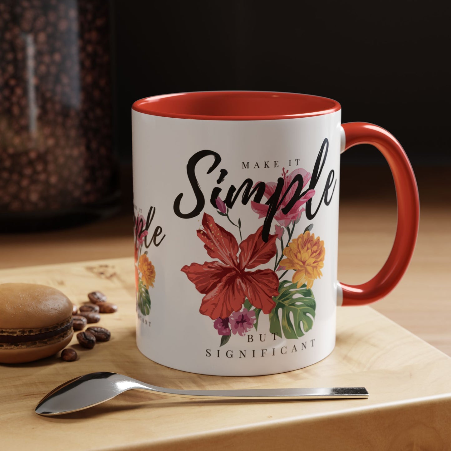 Floral Inspirational Coffee Mug.