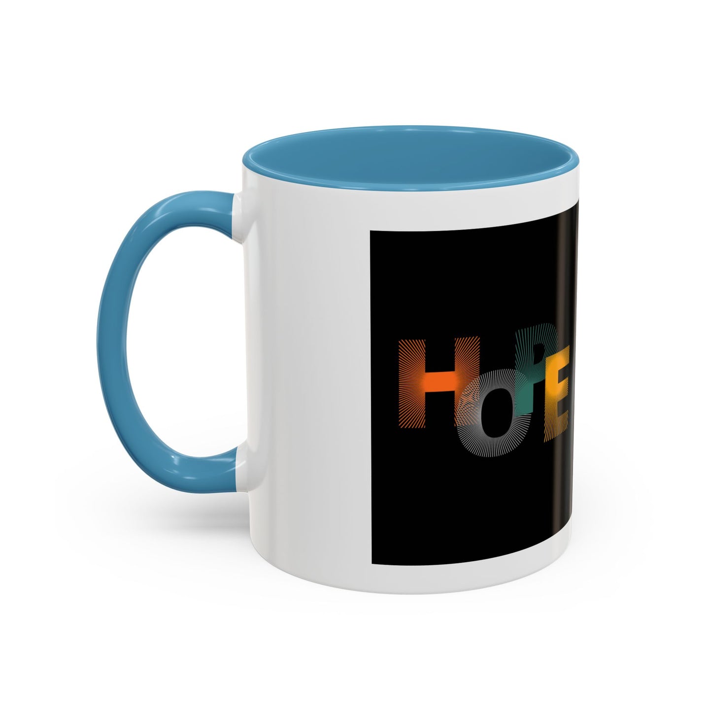 Hope-Inspired Accent Coffee Mug | Motivational Drinkware, Gift for Coffee Lovers, Inspirational Mug, Home & Office Decor, Unique Present