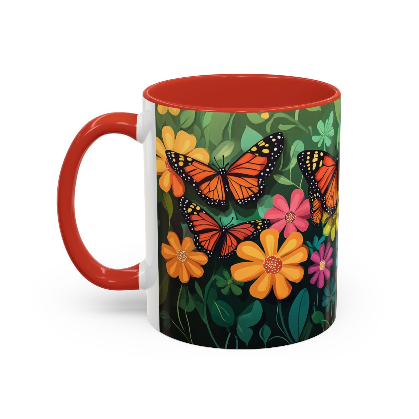 Unique Butterfly Garden Accent Coffee Mug