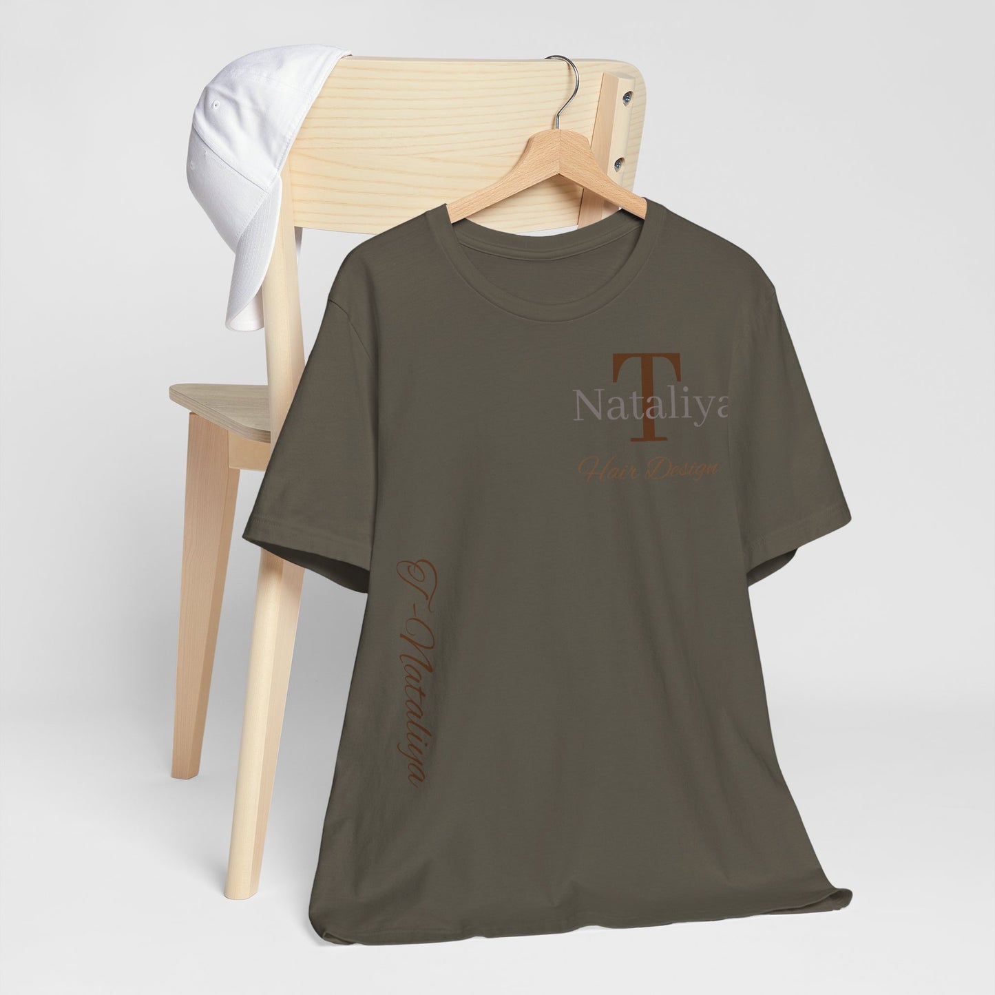 Nataliya Hair Design T-Shirt — Elegant Salon Logo Tee