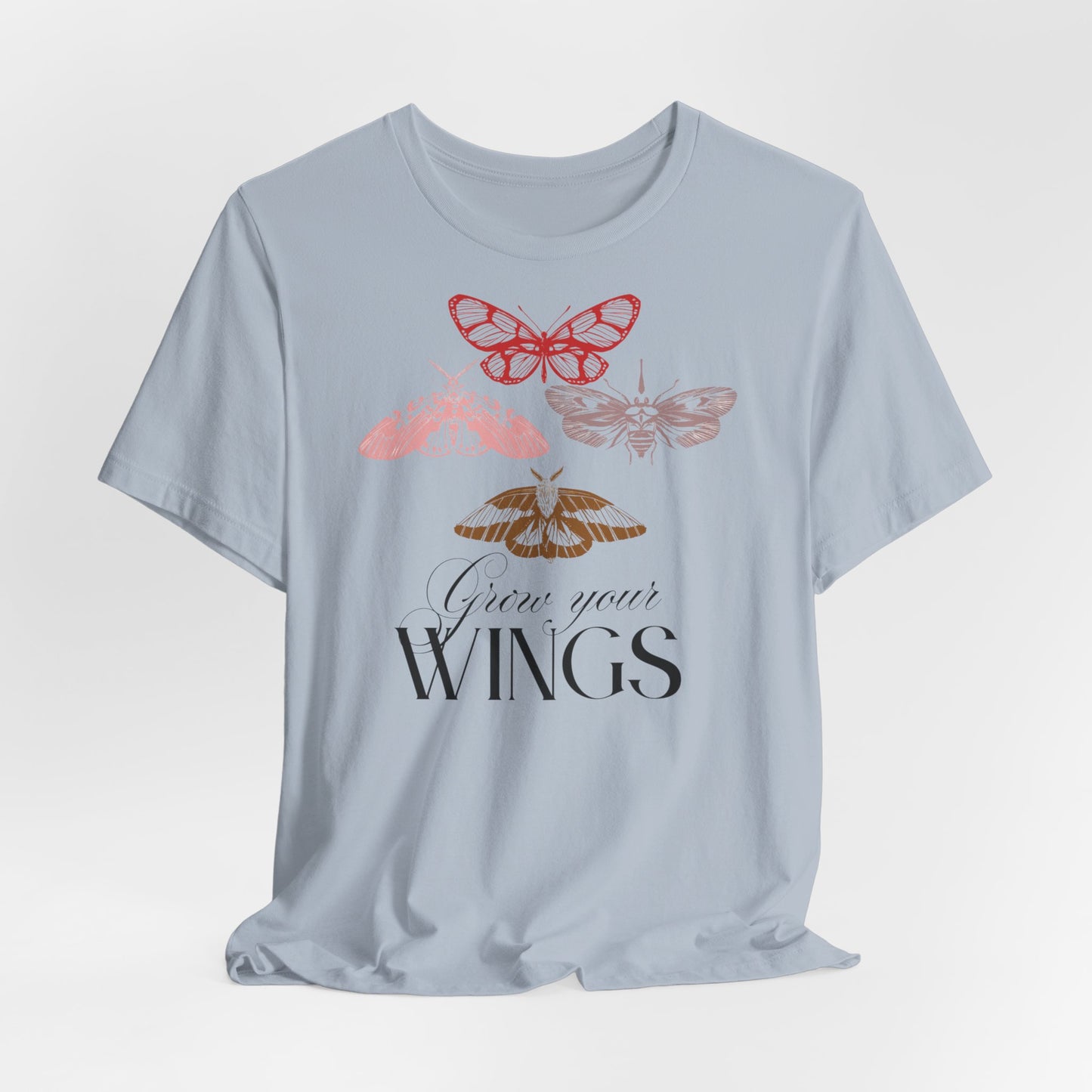 Butterfly Wings Unisex Tee - Inspirational Shirt for Nature Lovers, Gift for Her, Summer Outfit, Motivational Apparel, Casual Wear