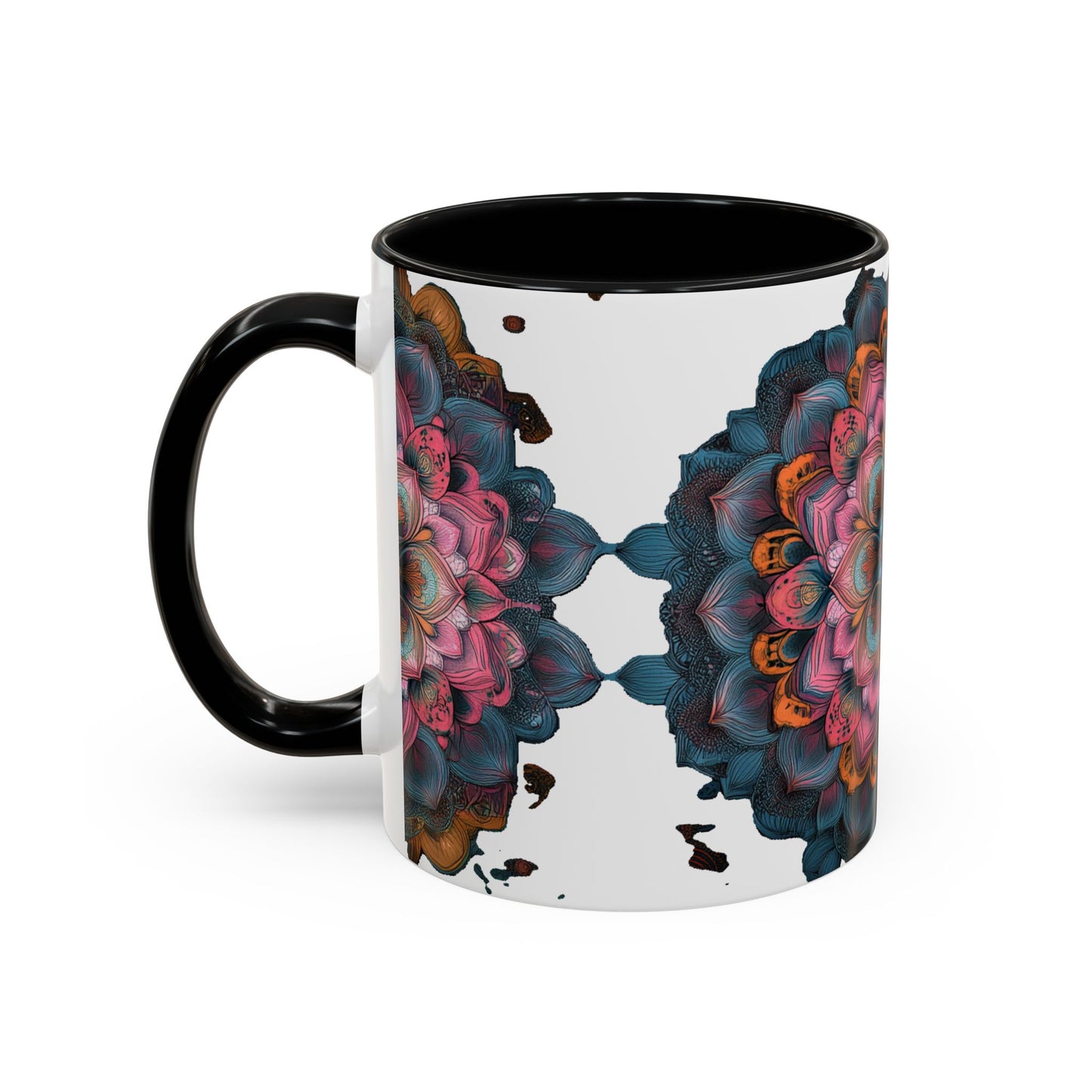 Colorful Mandala Accent Coffee Mug.