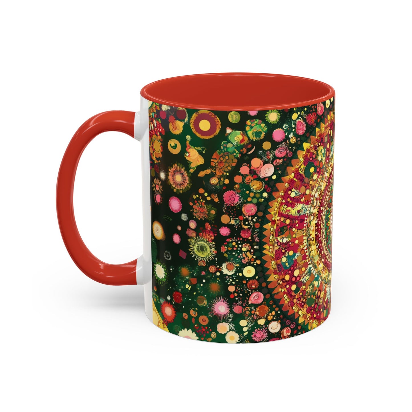 Vibrant Mandala Accent Coffee Mug