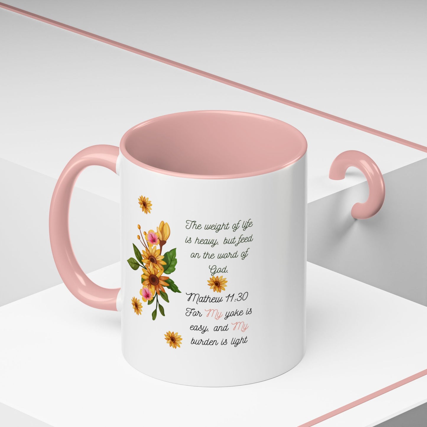 Floral Inspirational Coffee Mug.