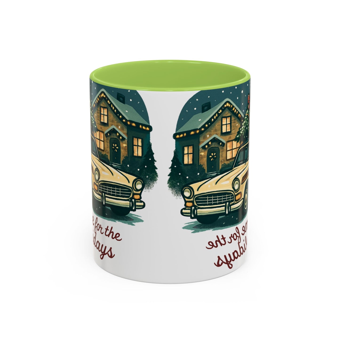 Charming Vintage Holiday Coffee Mug,
