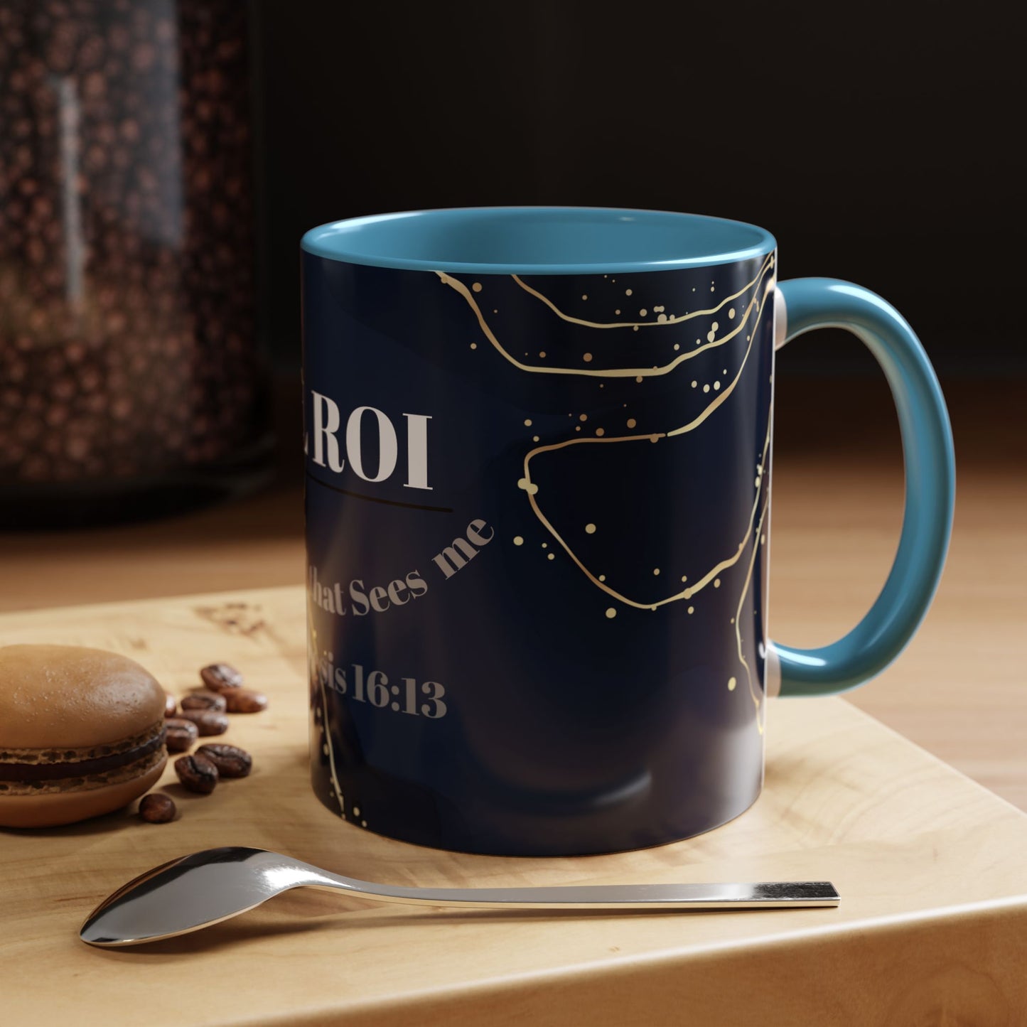 Elegant Inspirational Coffee Mug "El Roi", The God that Sees Me.