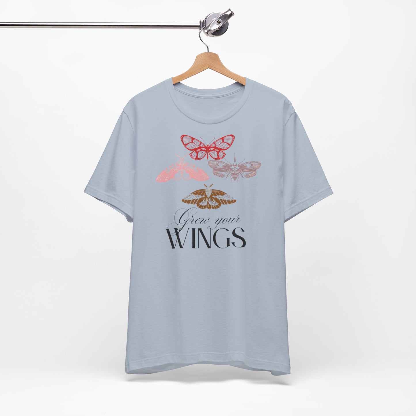 Butterfly Wings Unisex Tee - Inspirational Shirt for Nature Lovers, Gift for Her, Summer Outfit, Motivational Apparel, Casual Wear