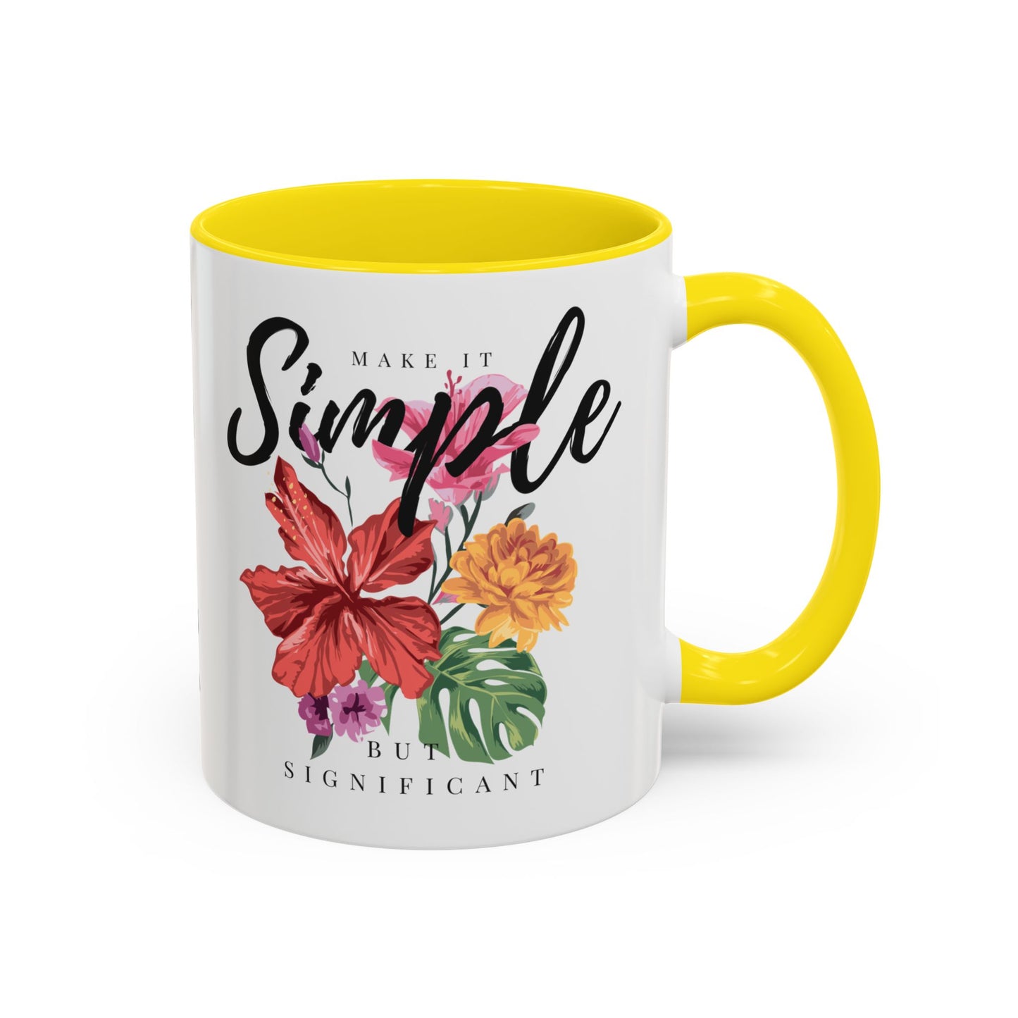 Floral Inspirational Coffee Mug.