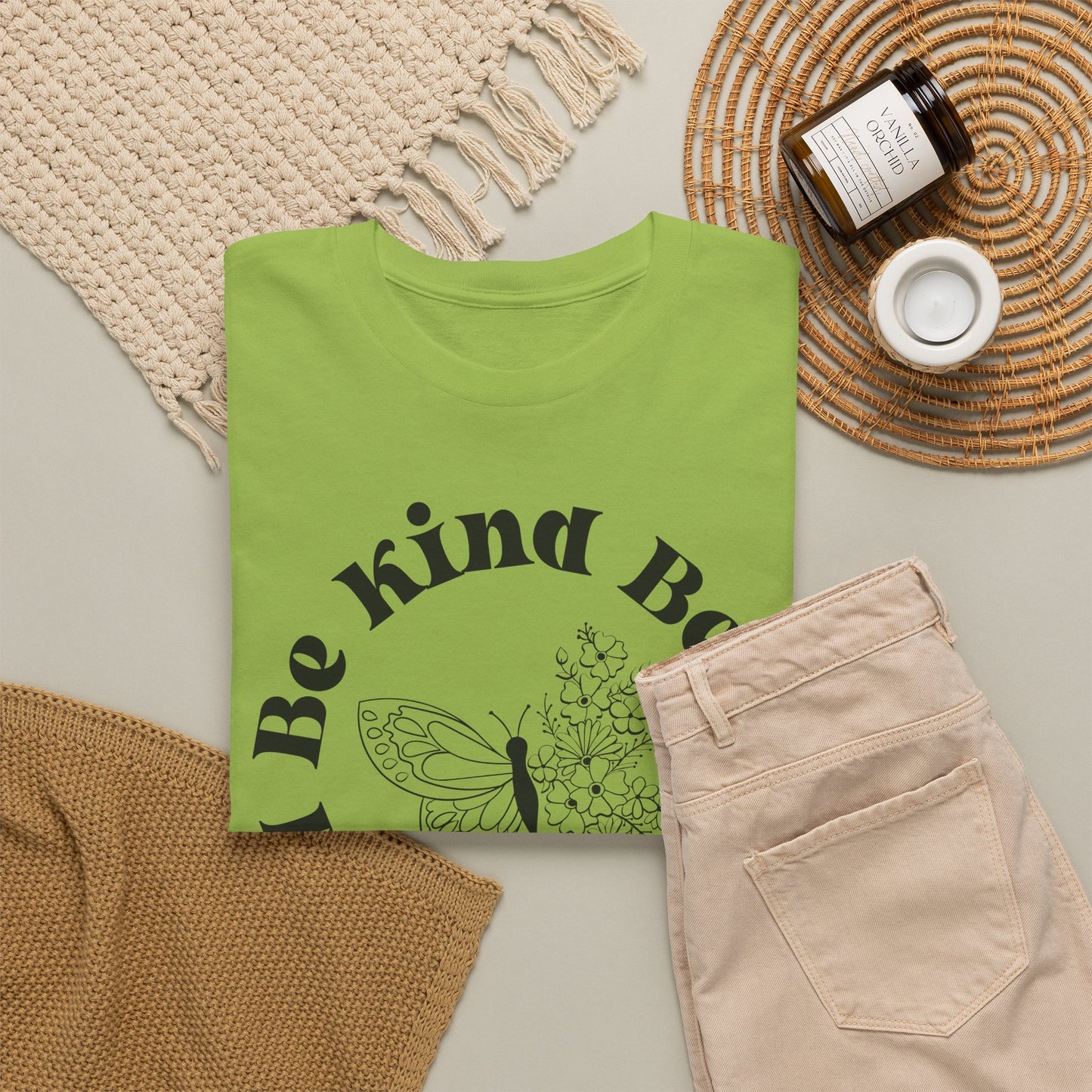 Unisex Heavy Cotton Tee - "Be Kind, Be Brave, Be Bold"