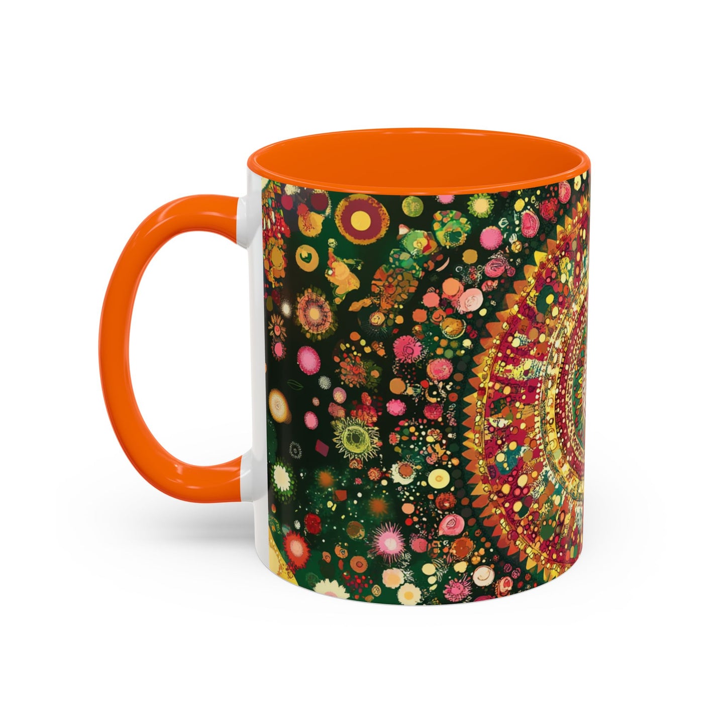 Vibrant Mandala Accent Coffee Mug