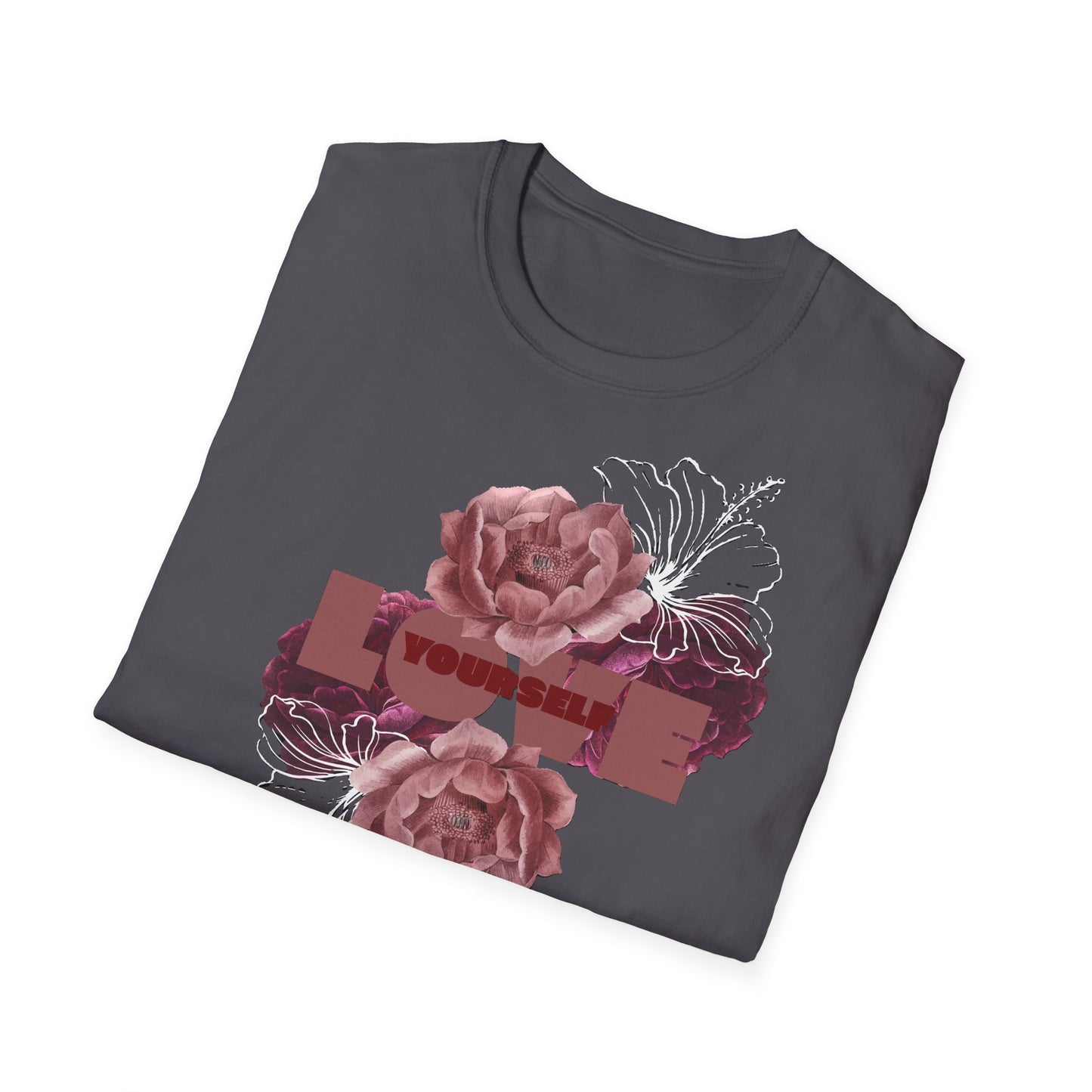 Floral Love T-Shirt, Unisex Softstyle Shirt.