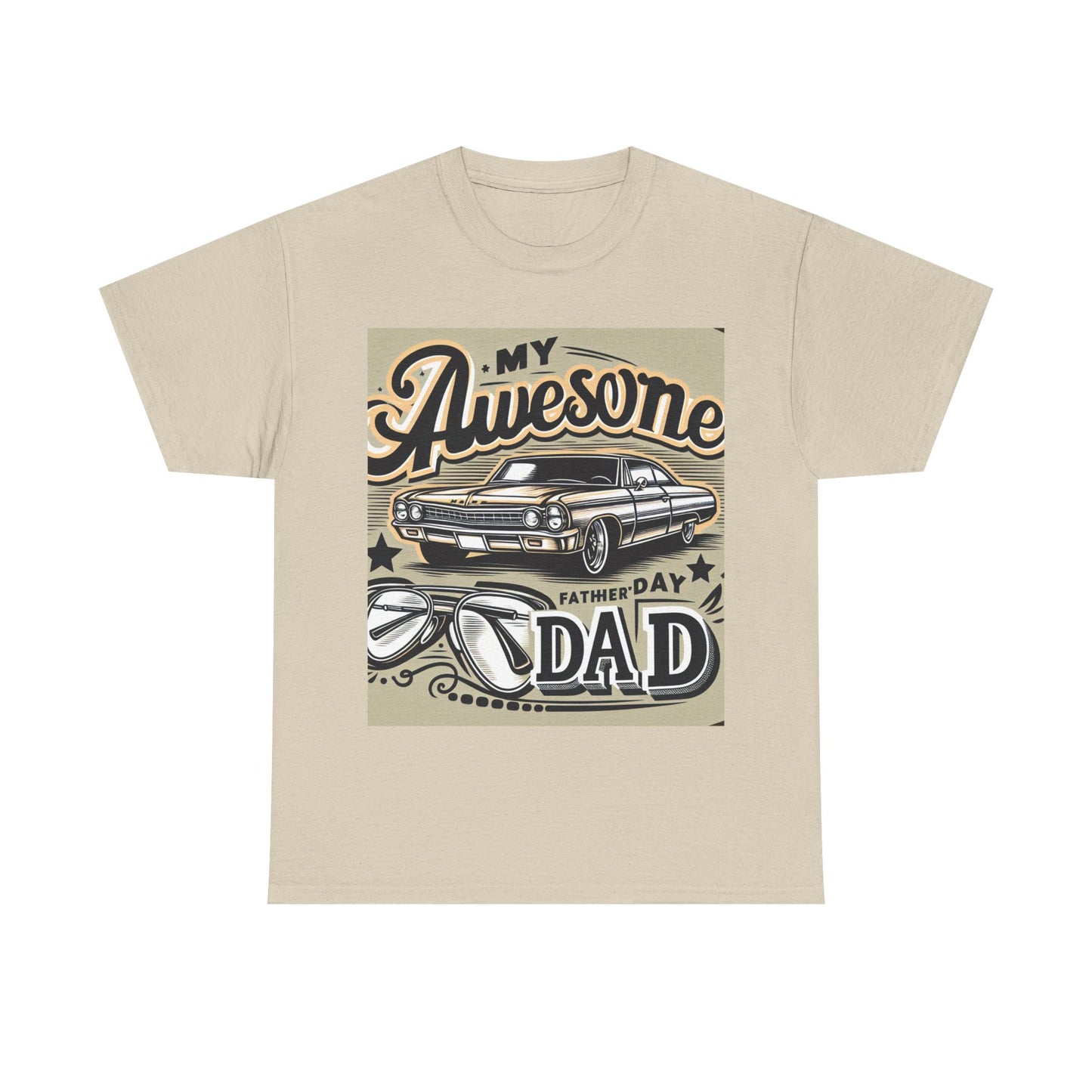 Awesome Dad  Heavy Cotton Tee
