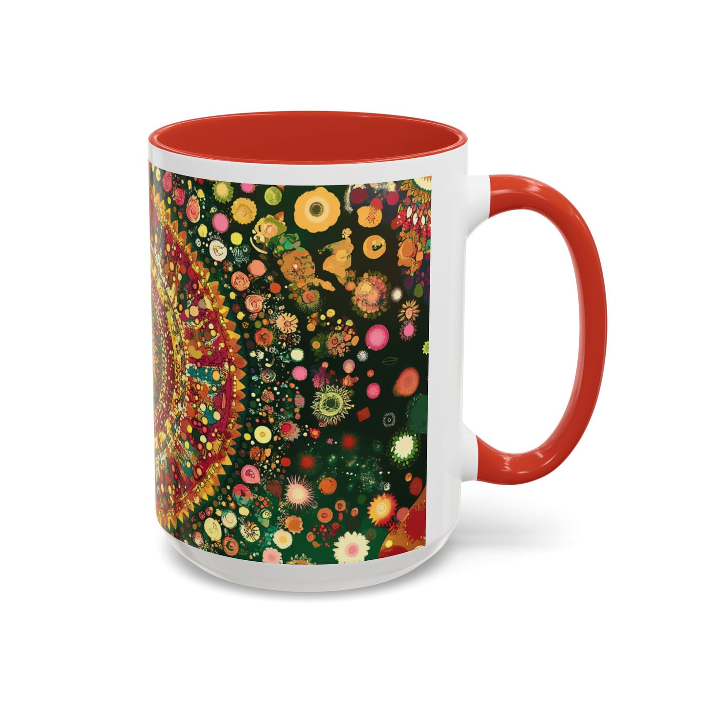 Vibrant Mandala Accent Coffee Mug