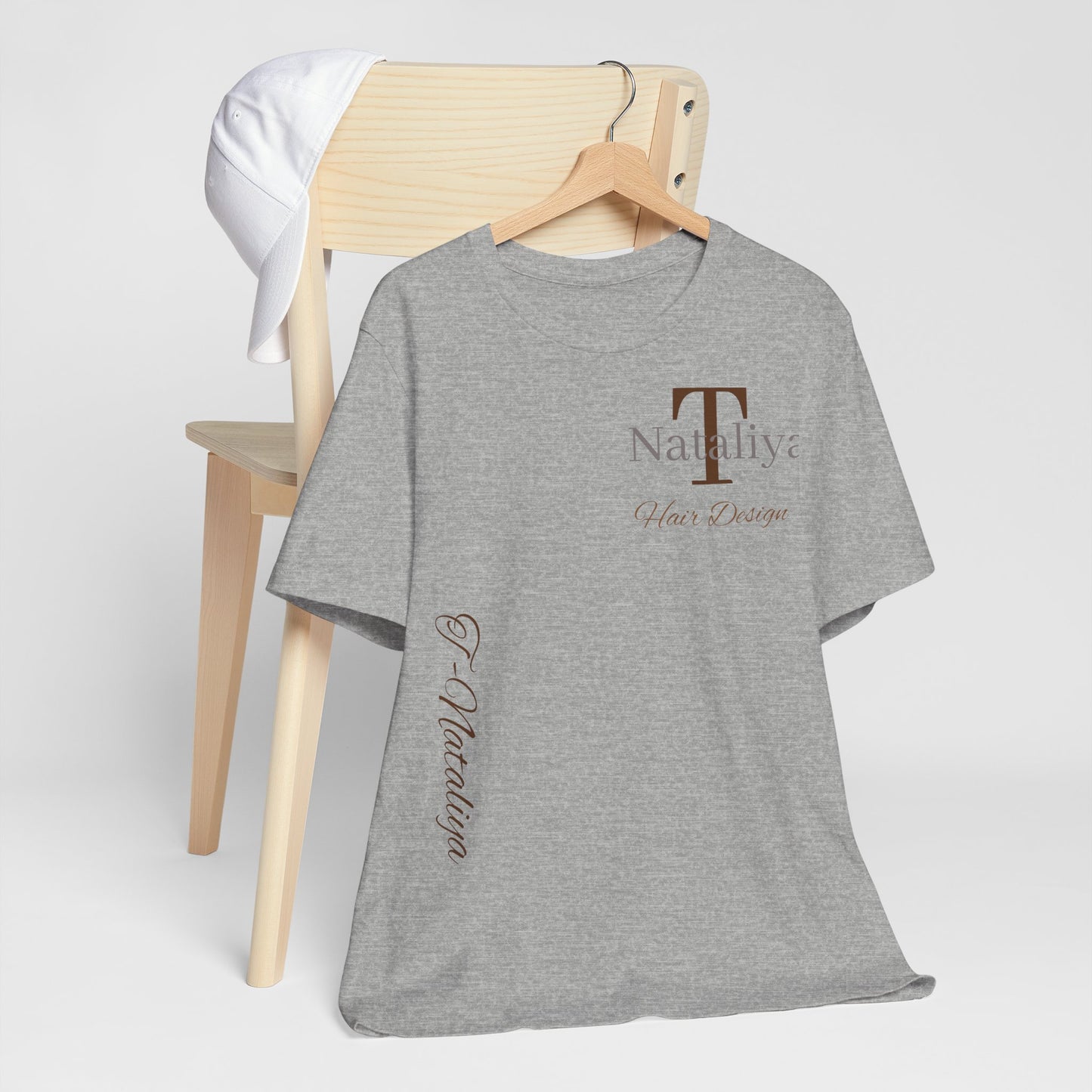 Nataliya Hair Design T-Shirt — Elegant Salon Logo Tee